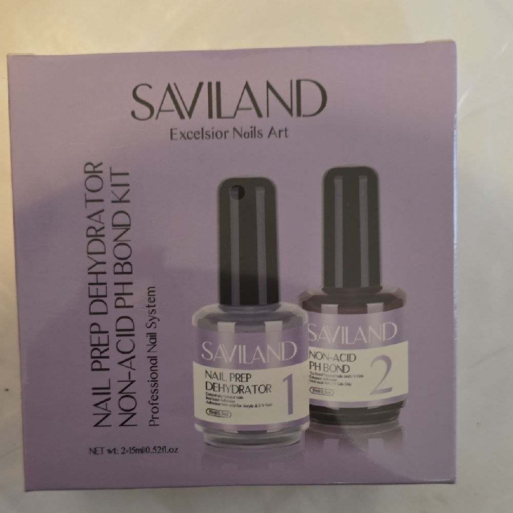 Nail Prep Dehydrator and Non-Acid PH Bond Kit